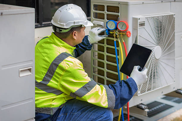 Professional Hvac Maintenance technician working in Denmark, WI